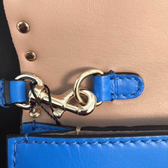 Blue Valentino Rockstud Wristlet Clutch - Picture 8 of 8